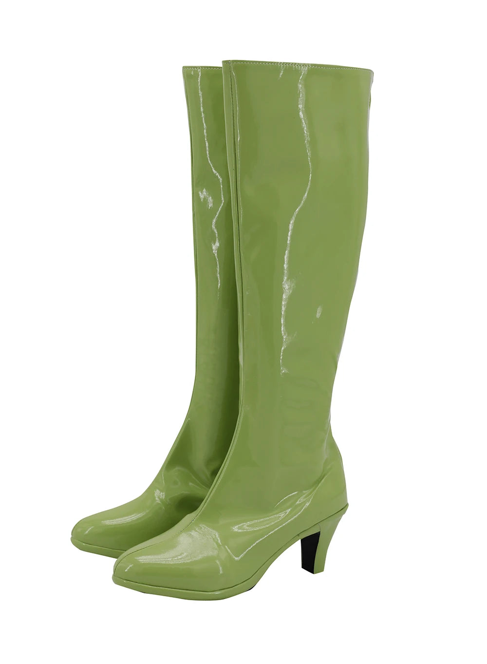 Nico Robin Green Shoes Cosplay One Piece Robin Cosplay Boots High Heel Shoes Custom Made for Unisex