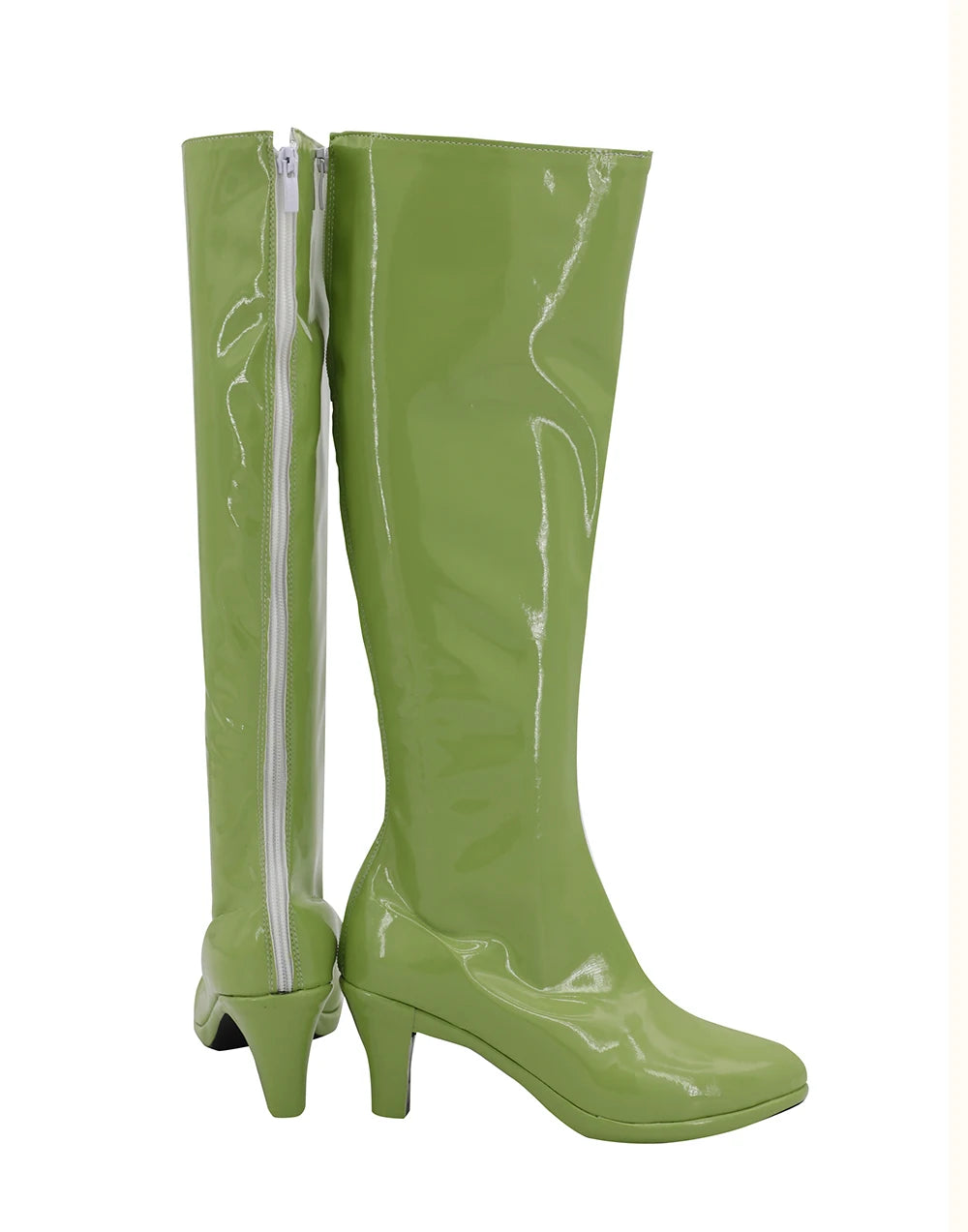 Nico Robin Green Shoes Cosplay One Piece Robin Cosplay Boots High Heel Shoes Custom Made for Unisex