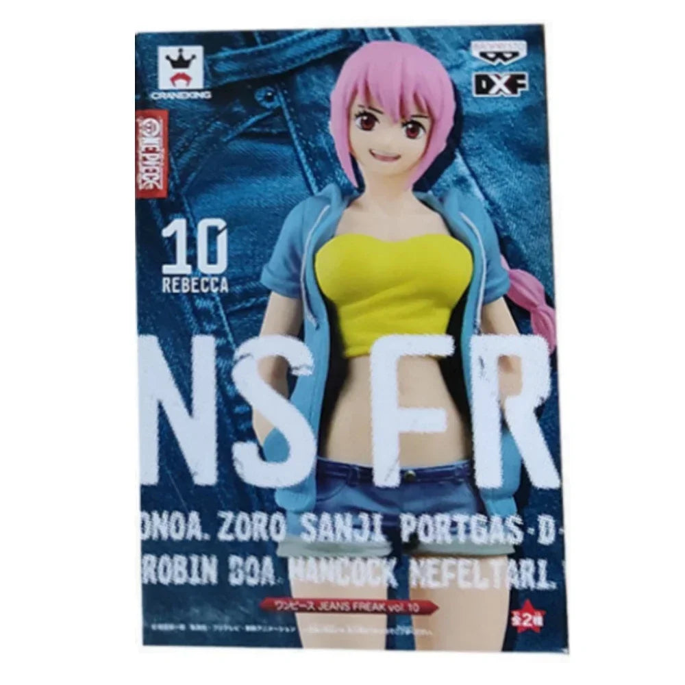 Bandai Anime One Piece DXF JEANS Jeans Perona Rebecca Nico Robin Portgas D Ace Luffy Zoro Sanji Special From Figure Model Toys