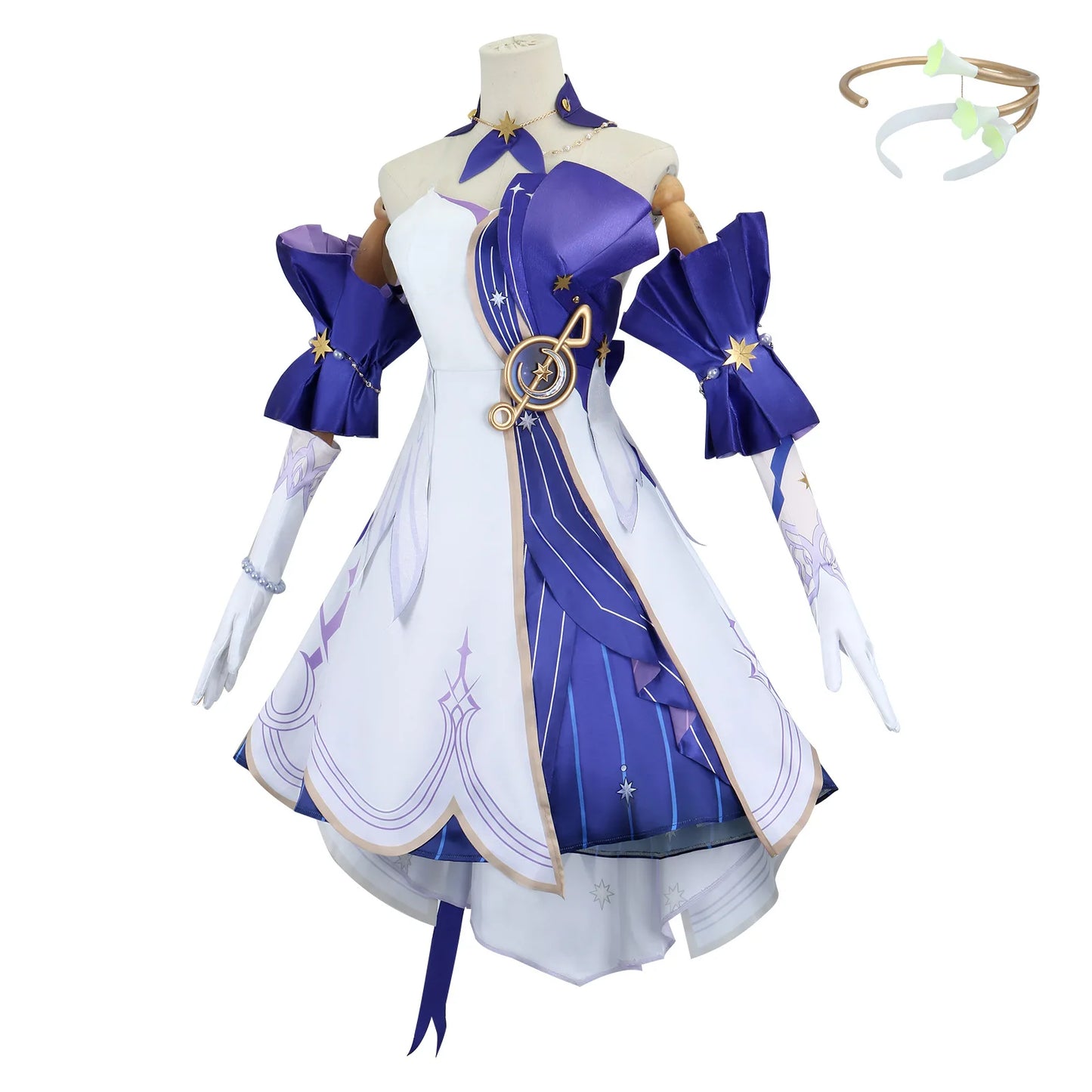 Robin Cosplay Costumes Comic Game Character Costume Halloween Long-Sleeved Dresses Costume Honkai Star RaiI GW064