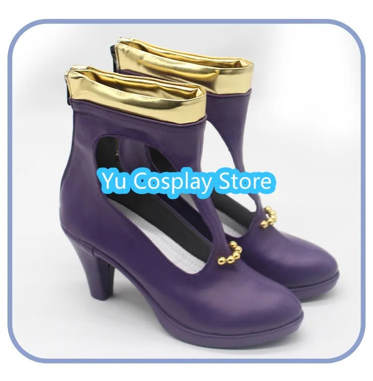 Nico Robin Cosplay Shoes Miss Allsunday Cosplay Boots Halloween Carnival Props PU Leather Shoes Custom Made