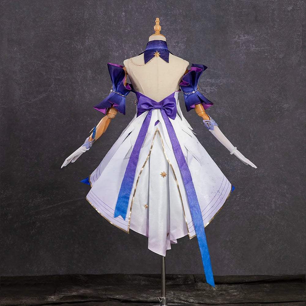 Honkai Star Rail Robin Cosplay Costume Dress Wig Uniform Wings Headwear Earrings Singer Halloween Party Props for Women Anime