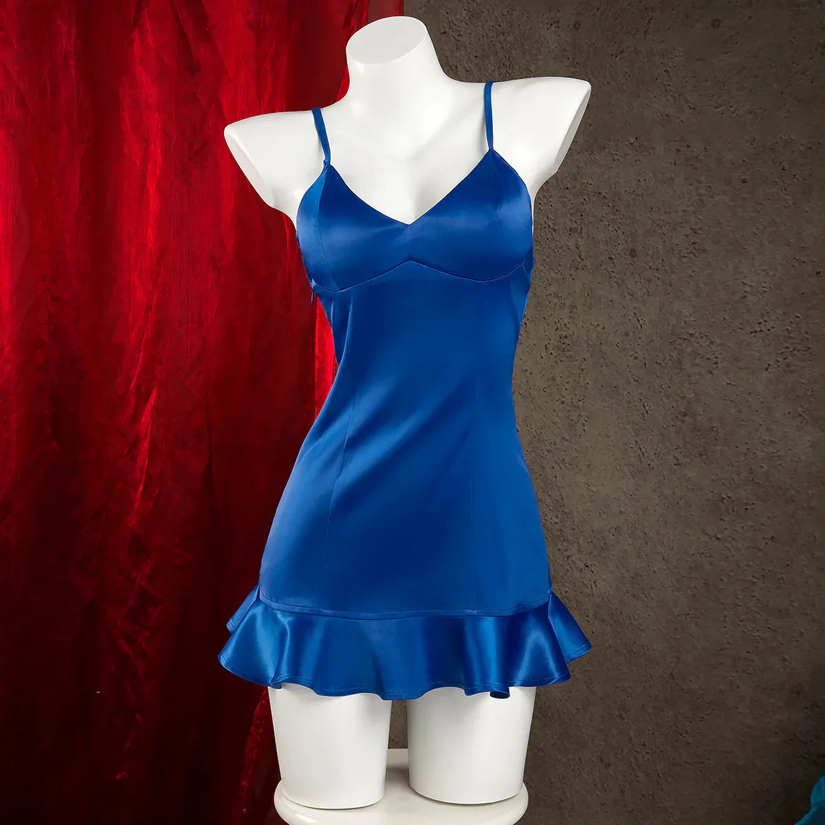 Anime Nico Robin Cosplay Costume Miss Allsunday Sexy Woman Blue Sling Dress Dressrosa Arc Pirate Hunter For Halloween Party