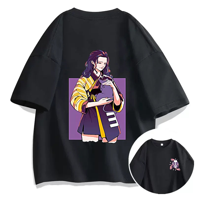 Anime ONE PIECE T-shirt Nico Robin Printed T-shirt Leisure Sports Street Men's and Women's T-shirt