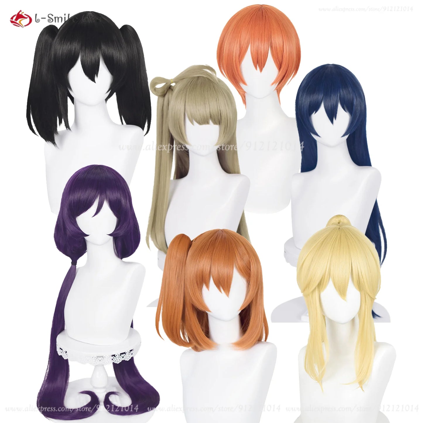 Anime Kotori Minami Kousaka Honoka Sonoda Umi Tojo Nozomi Hoshizora Rin Yazawa Nico Eli Ayase Cosplay Wig Heat Synthetic Hair