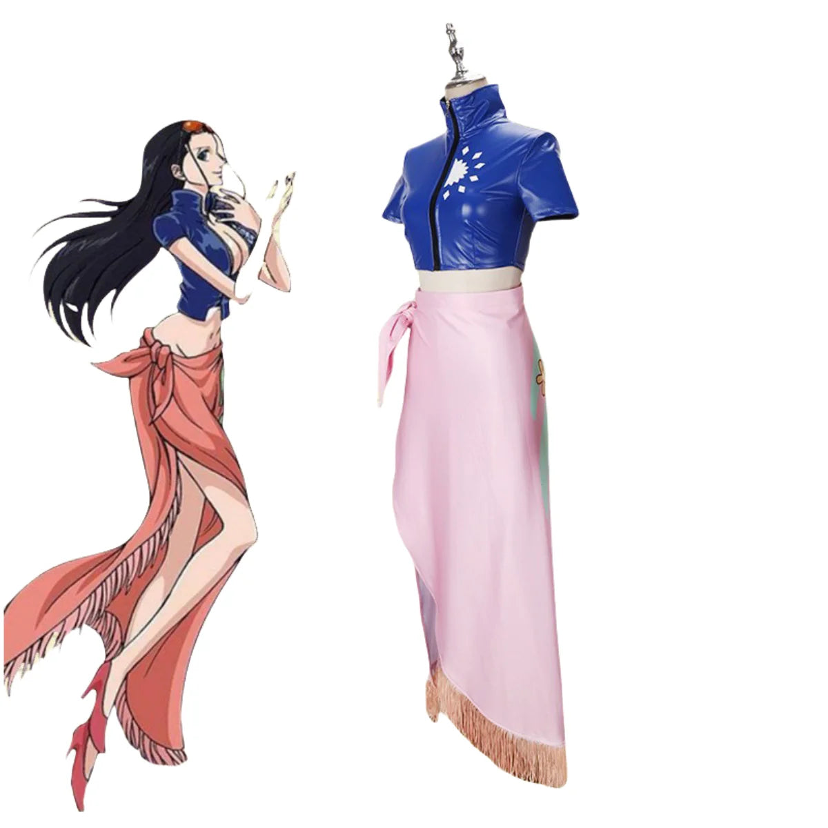 Anime Nico Robin Miss Allsunday Cosplay Costume Wig Adult Sexy Woman Coat Skirt Hallowen Two Years Later Uniform Suit