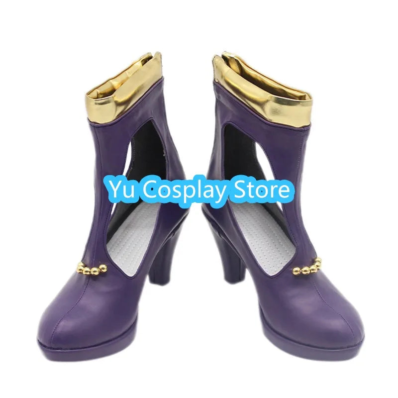 Nico Robin Cosplay Shoes Miss Allsunday Cosplay Boots Halloween Carnival Props PU Leather Shoes Custom Made