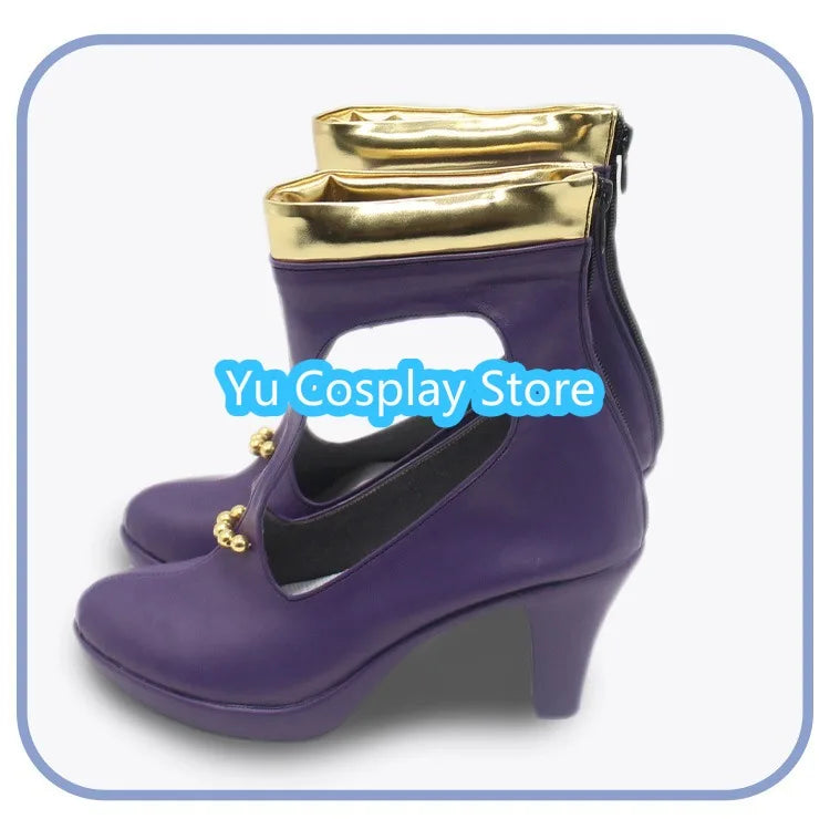 Nico Robin Cosplay Shoes Miss Allsunday Cosplay Boots Halloween Carnival Props PU Leather Shoes Custom Made