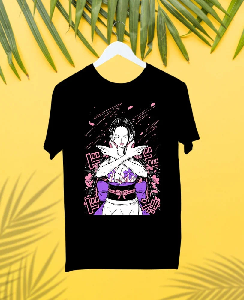 Nico Robin T-Shirt,cartoon t shirt Luffy Zor Strip Anime Pirate Tshirt