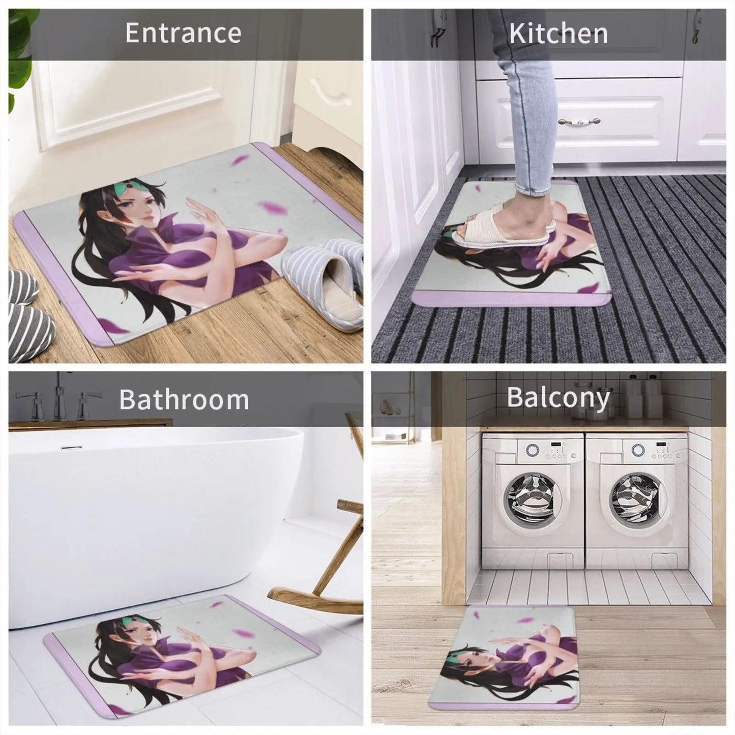 Nico Robin Soft Non-Slip Mat Rug Carpet Cushion Devil Child Anime Manga Anime Bounty Wanted Monkey D Luffy Roronoa Zoro Nami