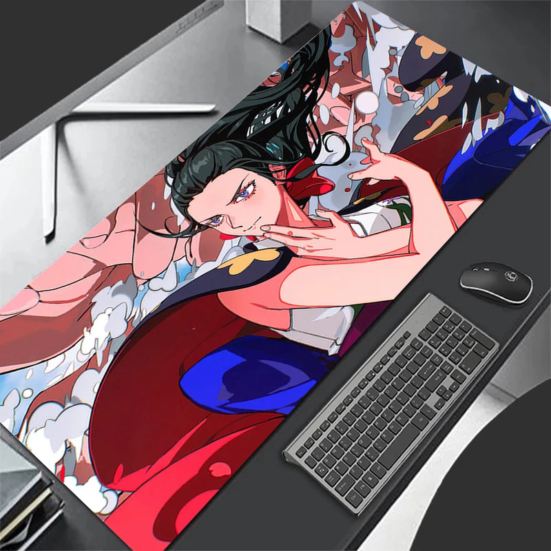 White Wings Keyboard Rug Laptop Japan Anime Gaming Mouse Pad XXL O-one P-piece Mousepad PC New Nico Robin Gamer Cabinet Desk Mat