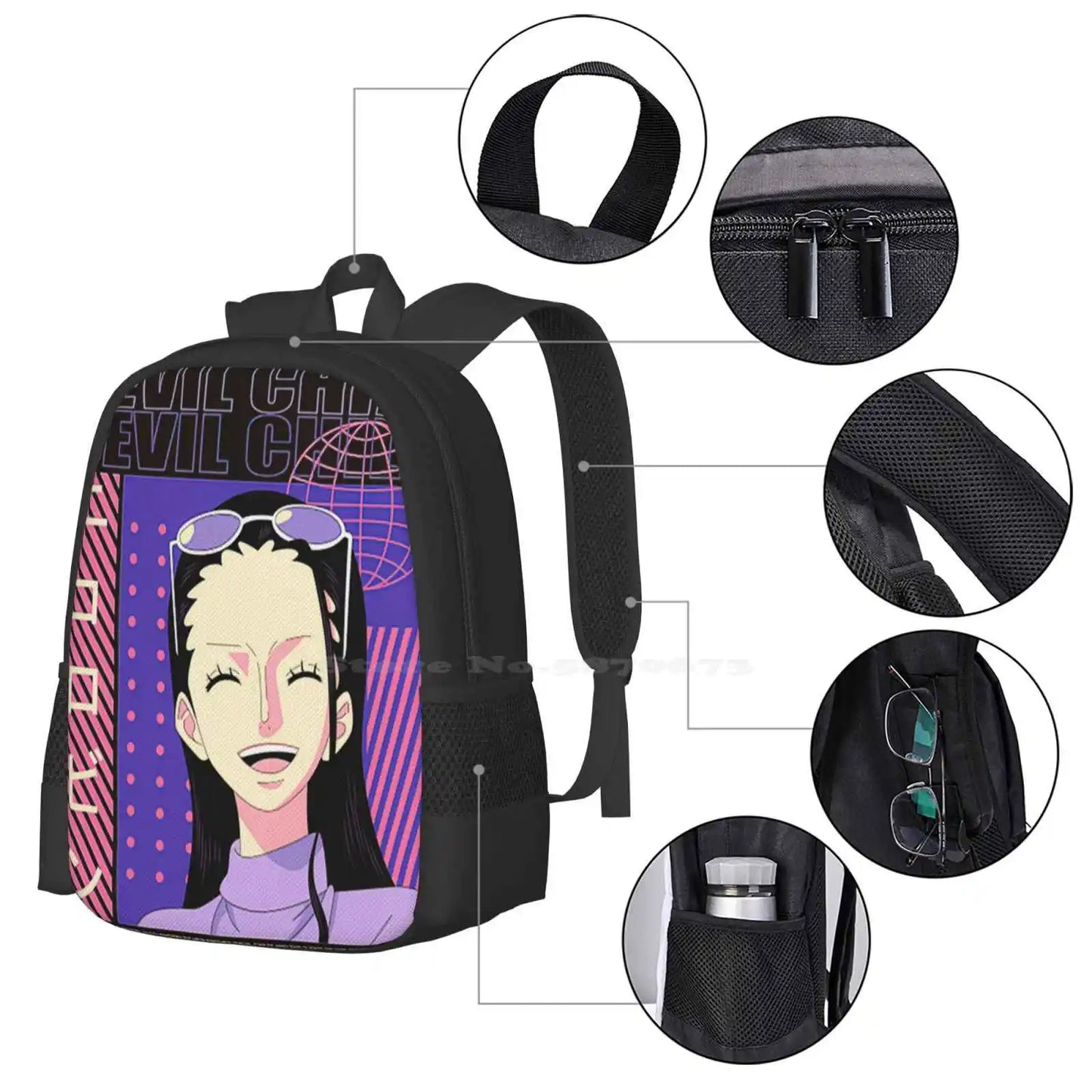 Nico Robin Hot Sale Schoolbag Backpack Fashion Bags Nico Robin Sexy Fashion Nico Robin