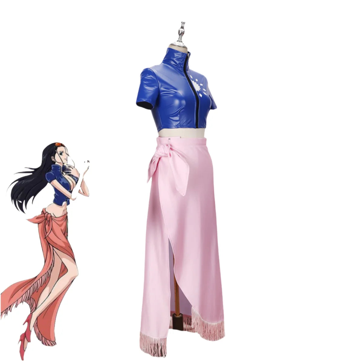 Anime Nico Robin Miss Allsunday Cosplay Costume Wig Adult Sexy Woman Coat Skirt Hallowen Two Years Later Uniform Suit