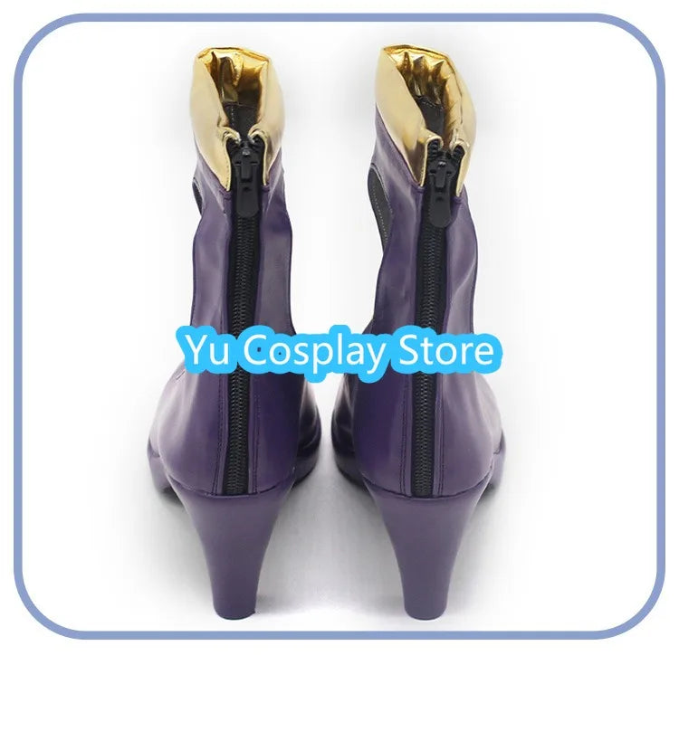 Nico Robin Cosplay Shoes Miss Allsunday Cosplay Boots Halloween Carnival Props PU Leather Shoes Custom Made