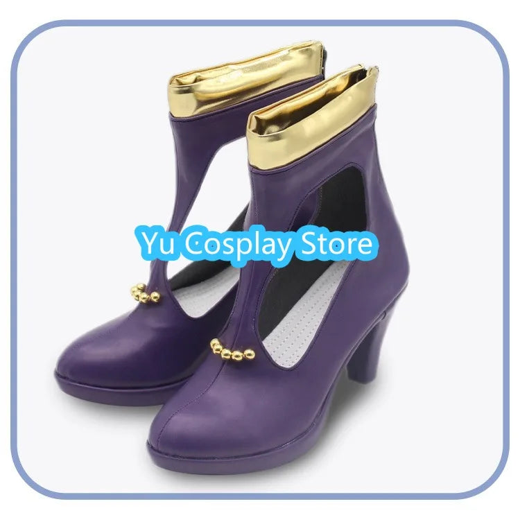 Nico Robin Cosplay Shoes Miss Allsunday Cosplay Boots Halloween Carnival Props PU Leather Shoes Custom Made