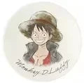 Bandai One Piece Monkey D. Luffy Nico·Robin Ichiban KUJI Anime Figure Ceramic Plate Sauce Dish Tableware Creative Cute Cartoon