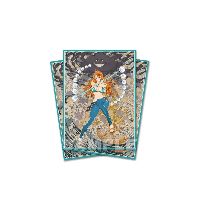 Anime One Piece OPCG Card Sleeve Nami Yamato Robin Hancock Cute Series Navy Hobbies Collectibles Gift Toys 60Pcs/Set 67*92MM