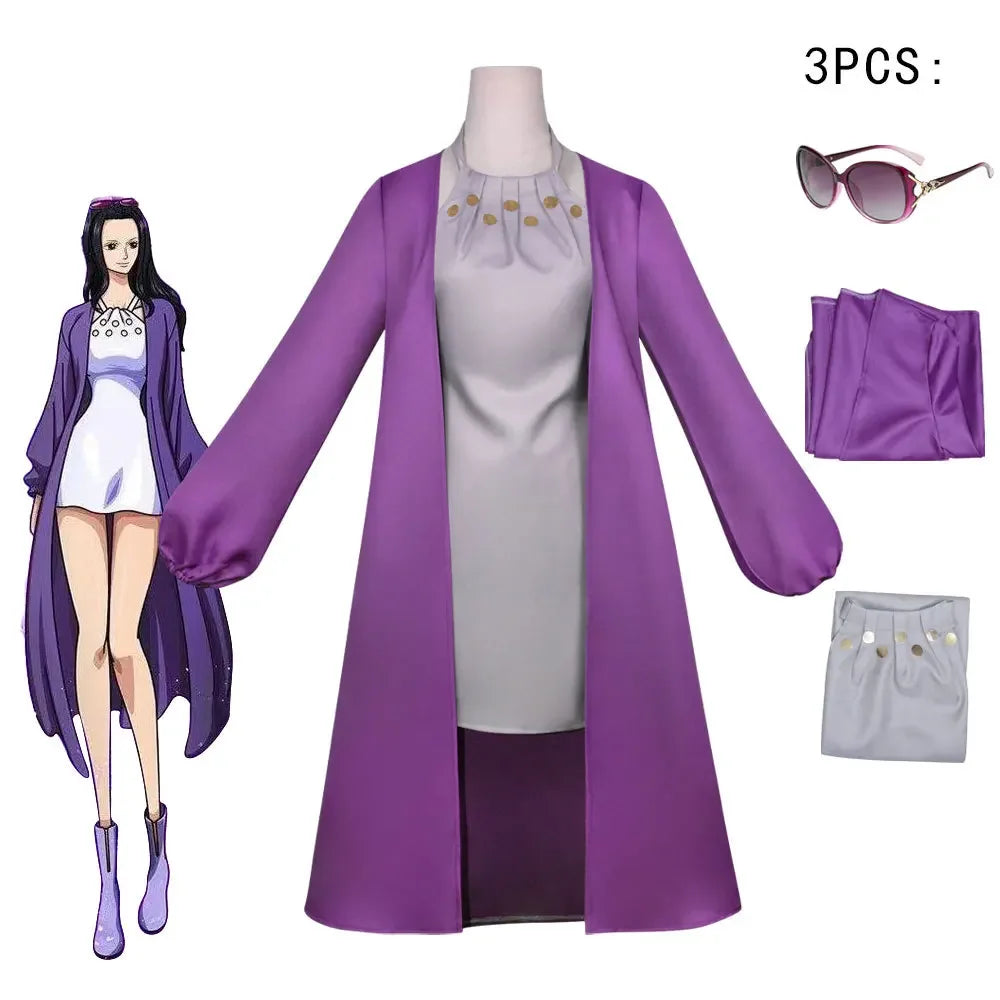 Cosplay Purple Kimono Outfit