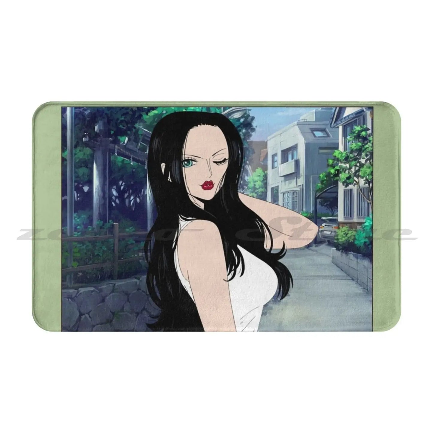 Nico Robin Carpet Rug Non-Slip Water Absorb Door Mat Devil Child Anime Manga Anime Bounty Wanted Monkey D Luffy Roronoa Zoro